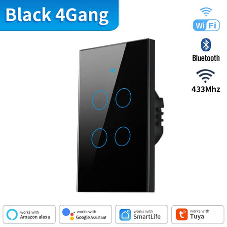 Black smart light switch.