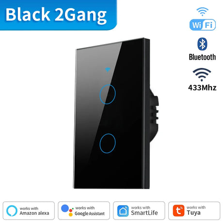 Black smart light switch.