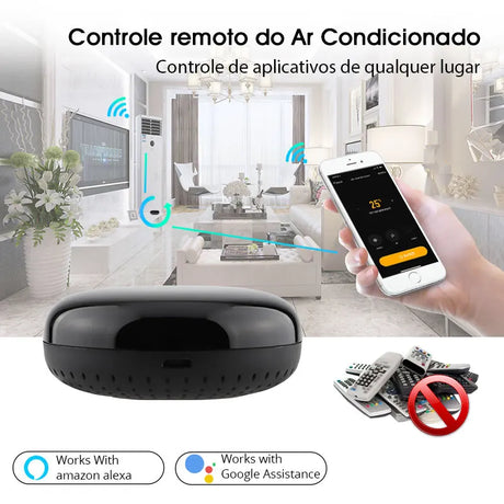 Black smart remote control.