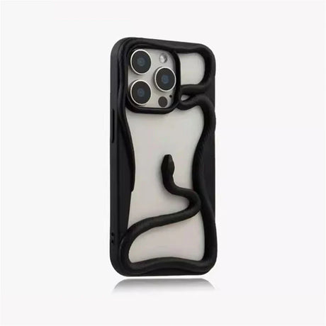 Black snake-themed phone case.