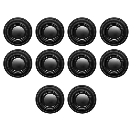 a set of black speakers on a white background