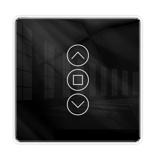 Black touch-sensitive control panel.