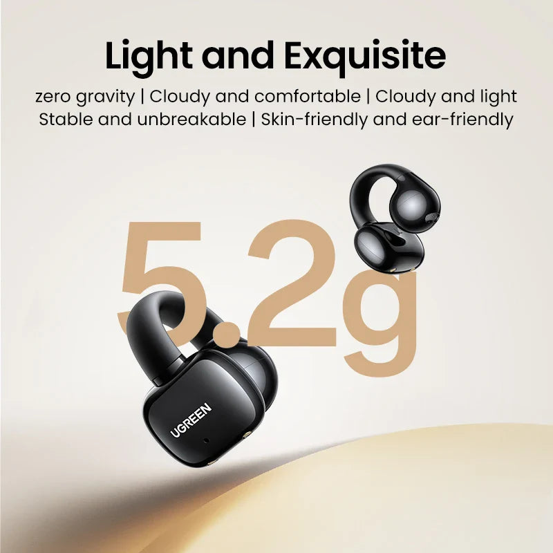 Black UGREEN open-ear earbuds.