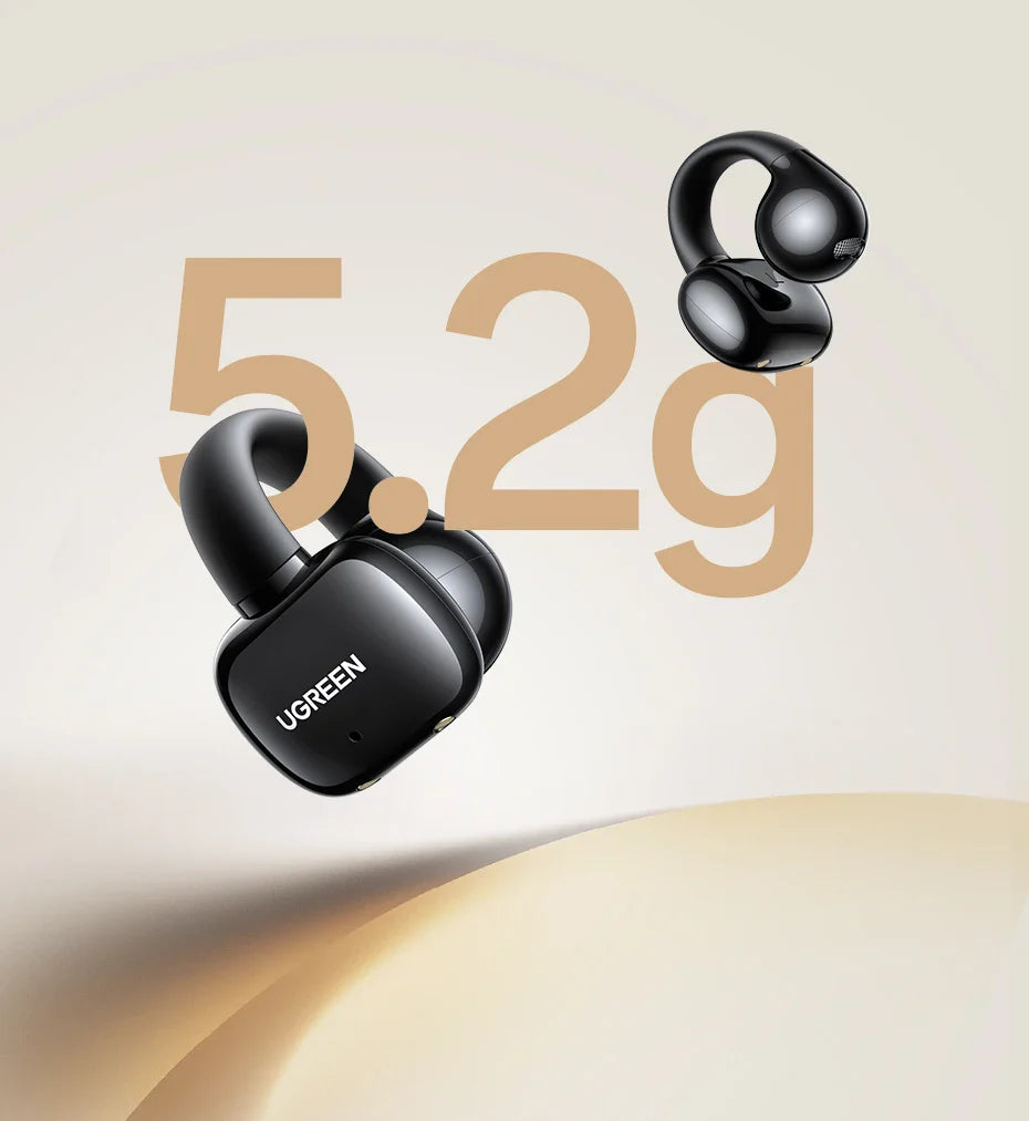 Black UGREEN open-ear earbuds.