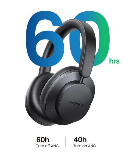 Black UGREEN over-ear headphones.