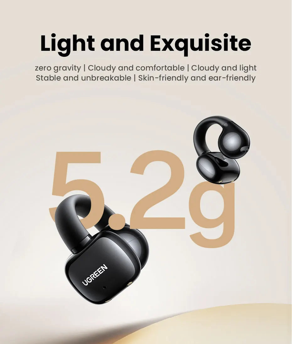 Black UGREEN wireless earbuds.