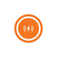 a circle with a lightning bolt in it