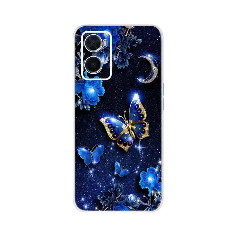 blue butterfly samsung s20 case