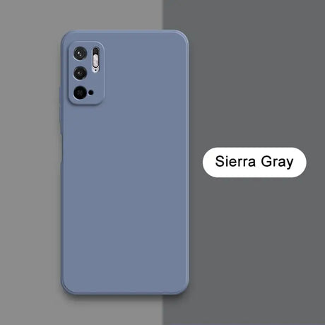 a blue iphone case with the text sierra gray
