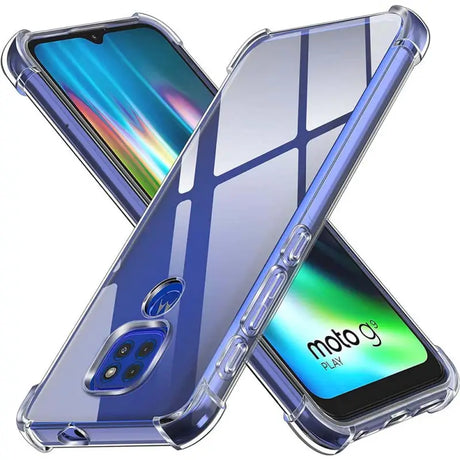 the back of a blue motorola z2 phone