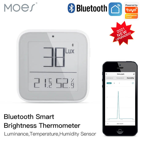 Bluetooth smart thermometer with humidity sensor.