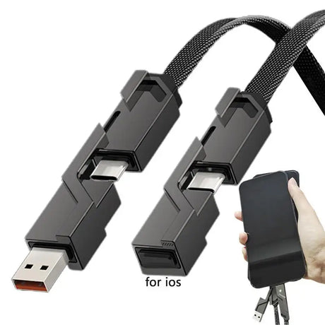 a hand holding a usb cable with a usb cable attached to it