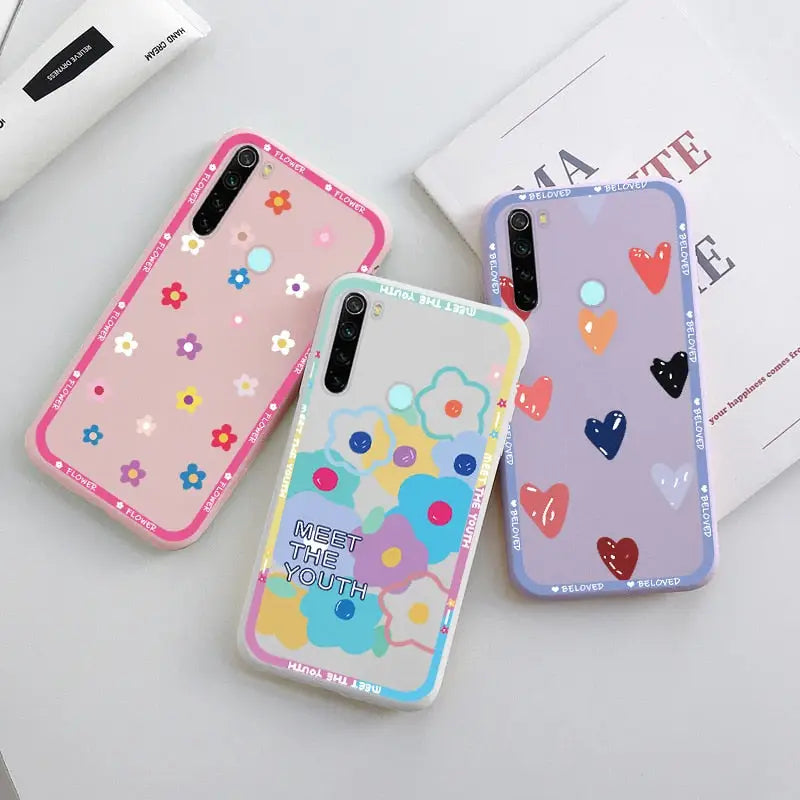 cute cartoon heart phone case