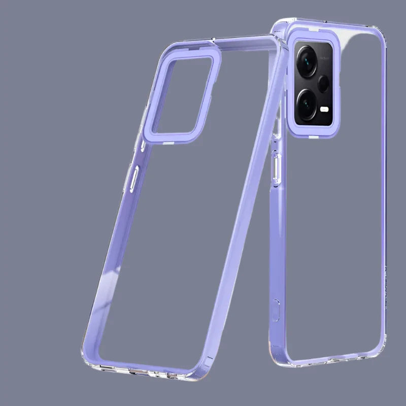 the case is made from clear plastic and has a clear back