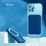 a cell phone with a blue case on it