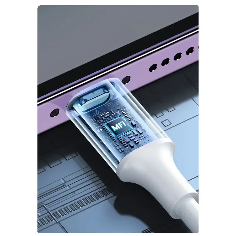 A cell phone with a white handle