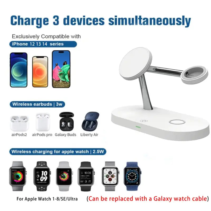 Charge your apple watch with this wireless charging station