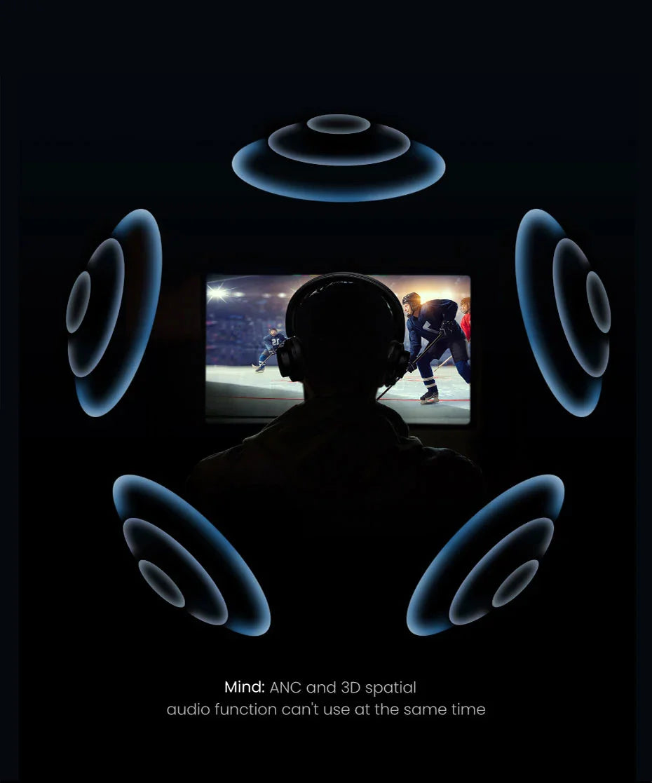 Circular frame with multiple concentric rings surrounding a central view of a hockey player on ice.
