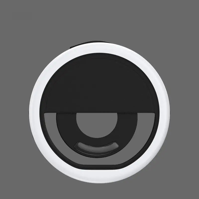 a circular light with a white ring on the top