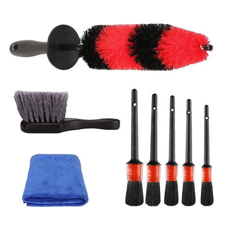 a set of cleaning brushes and brushes