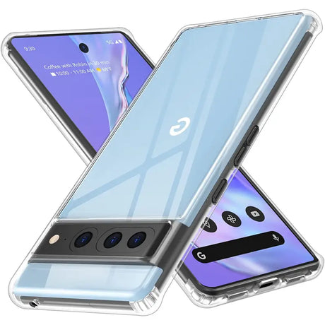 the back and front of a clear case for the galaxy s10