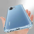 the back of a blue iphone case