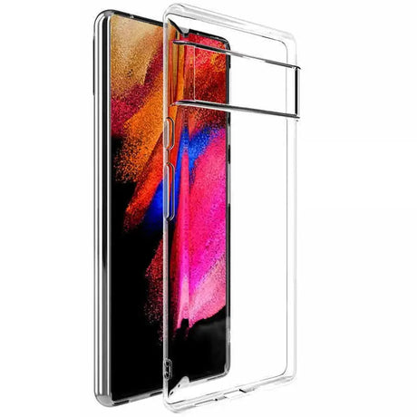 the back of a clear case for the iphone x