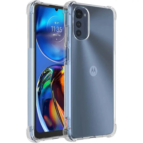 the back of a clear case for the motorola z2