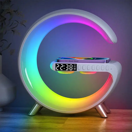 the alarm clock with colorful leds