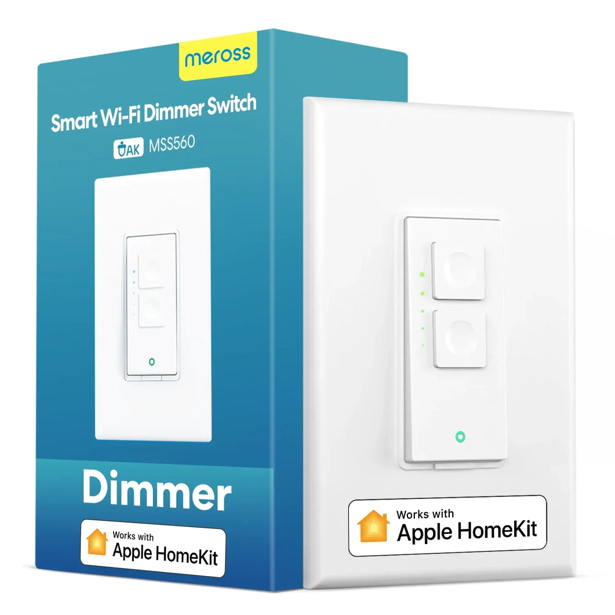 a close up of a box of a smart wifi dimmer switch