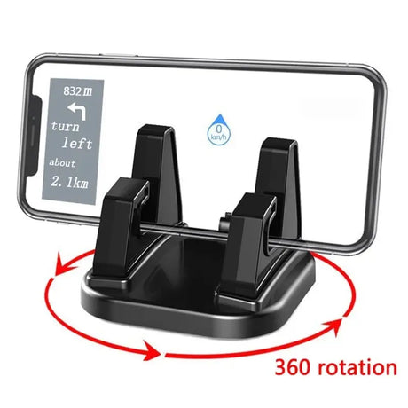 a close up of a cell phone holder with a phone on it