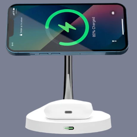 an image of a phone with a charging station
