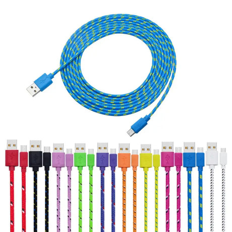 a close up of a colorful cable connected to a usb cable