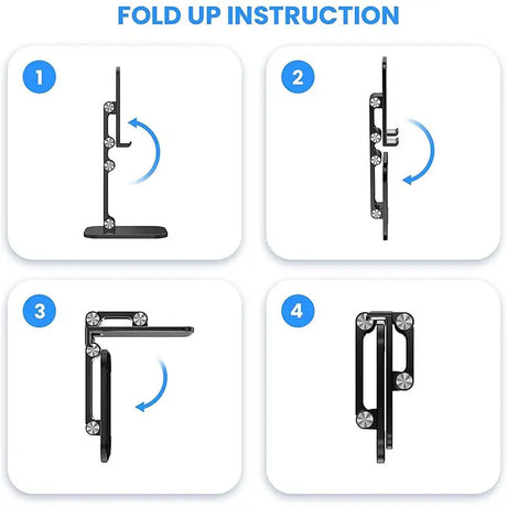 the adjustable desk stand is designed to be in any position