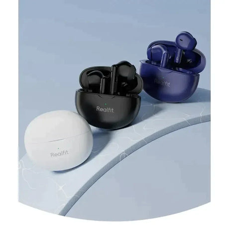 a close up of a pair of bluetooths sitting on a table