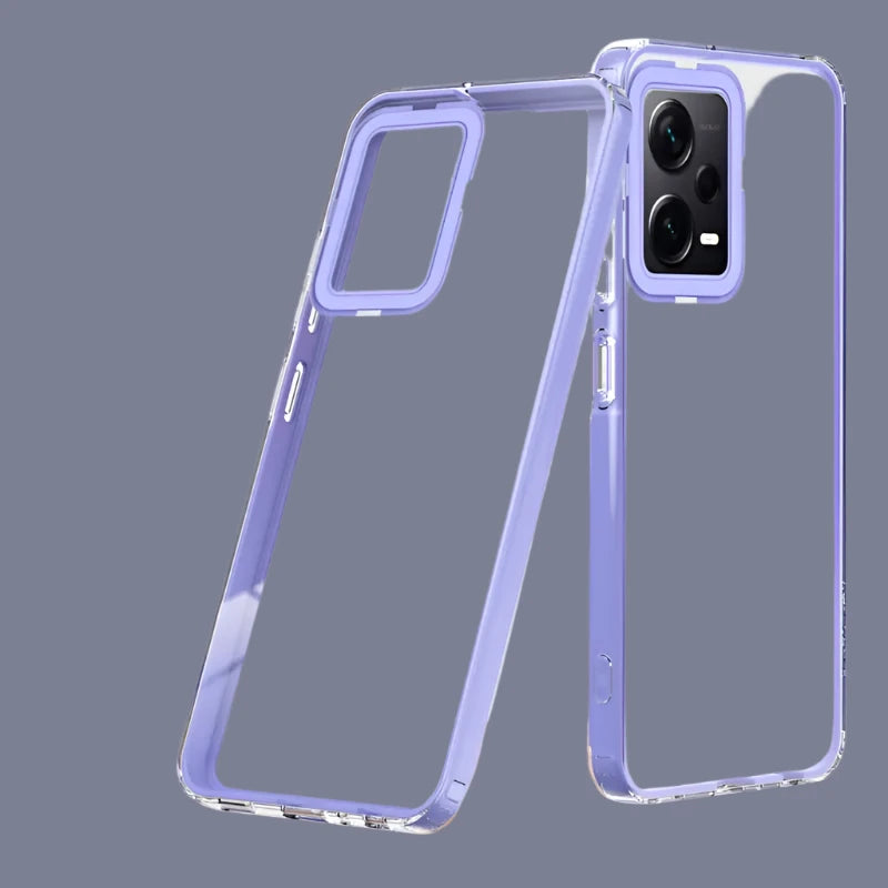 the case is made from clear plastic and has a clear back
