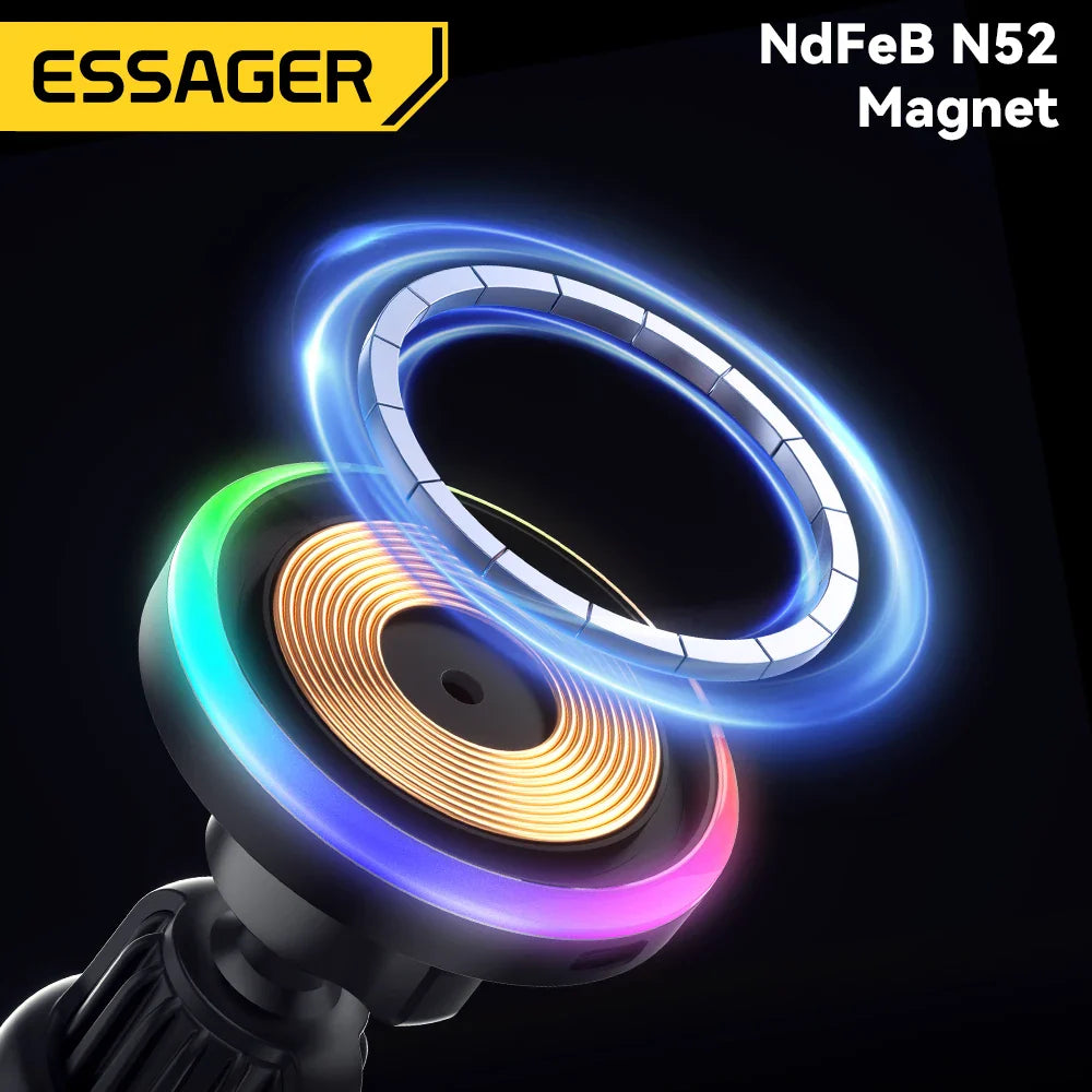 a close up of a speaker with a neon ring on it