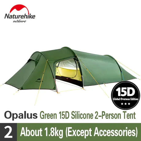 a close up of a tent with a green cover and a black tag