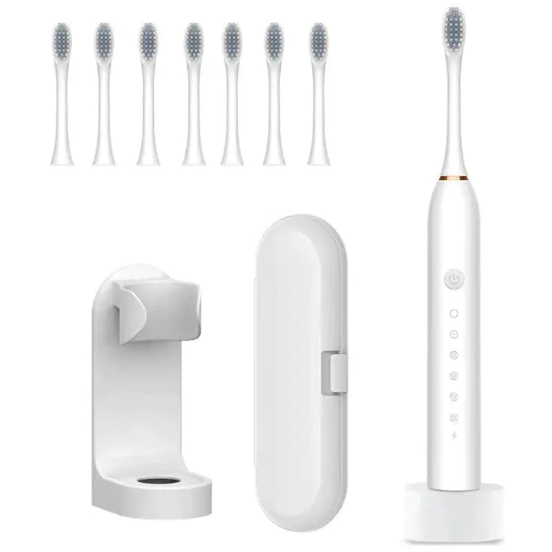 A close up of a toothbrush and a toothpaste holder