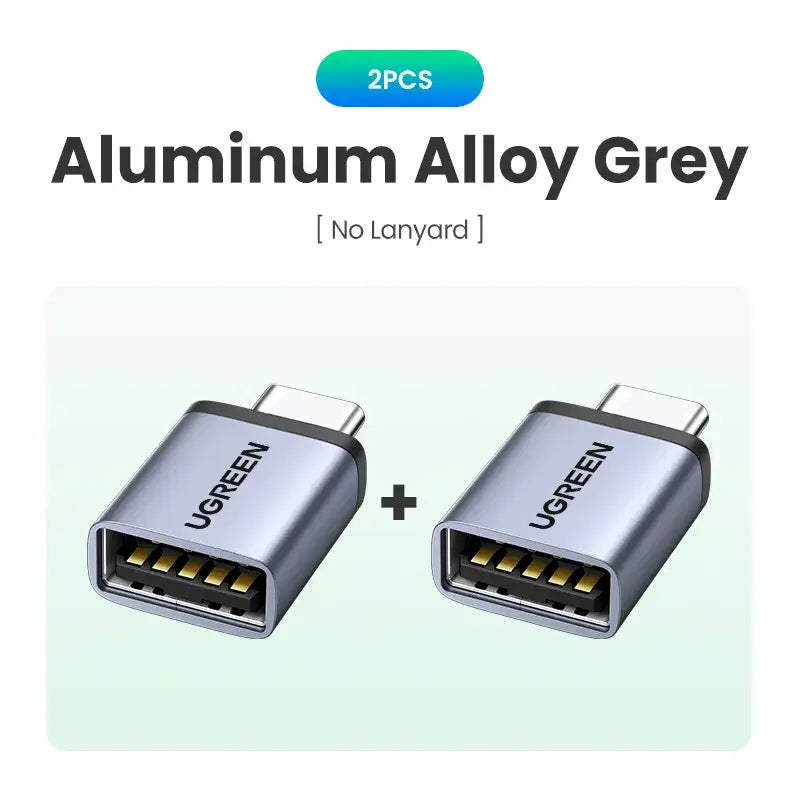 A close up of two cables connected to each other with the words aluminum alloy grey