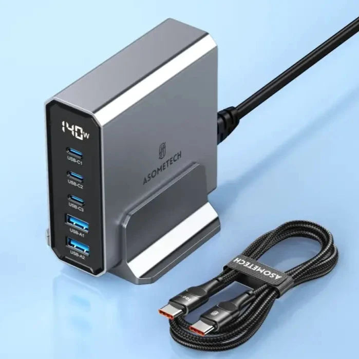 A close up of a usb cable connected to a power adapter