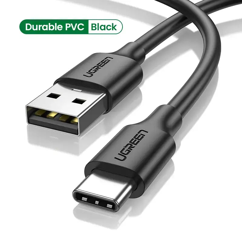 A close up of a usb cable connected to a charger
