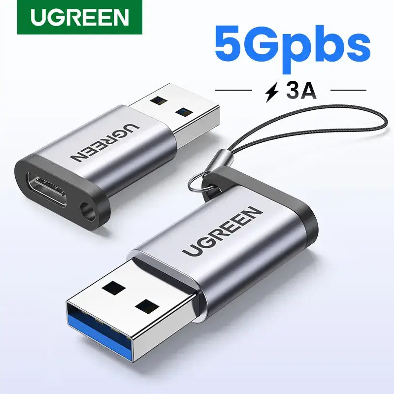 A close up of a usb cable connected to a usb adapter
