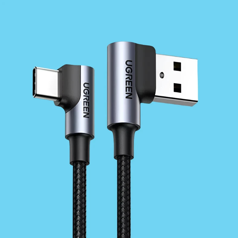 A close up of a usb cable connected to a charger