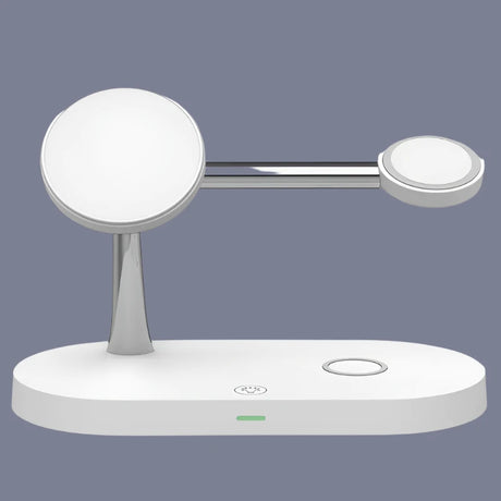a close up of a white device with a mirror on it