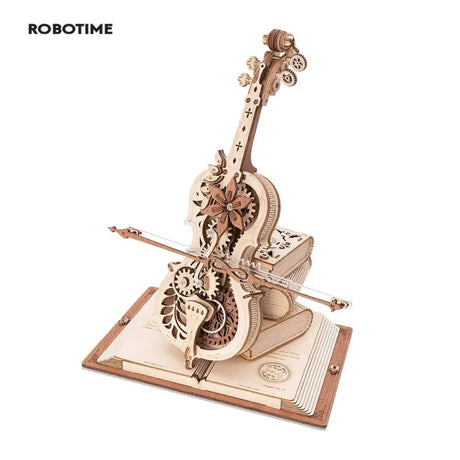 a wooden model of a violin