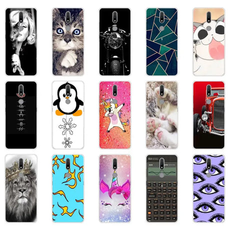 a collection of phone cases