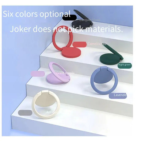 a set of three rings on a white step