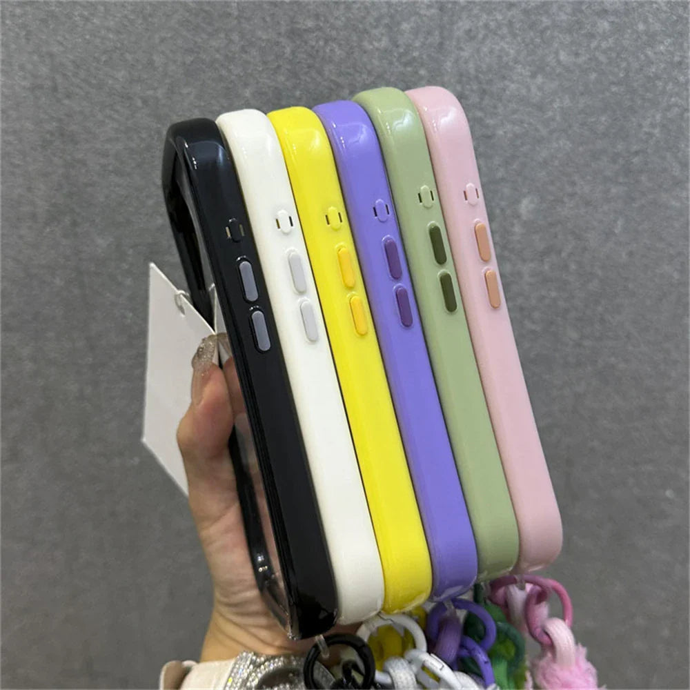 Colorful phone cases.