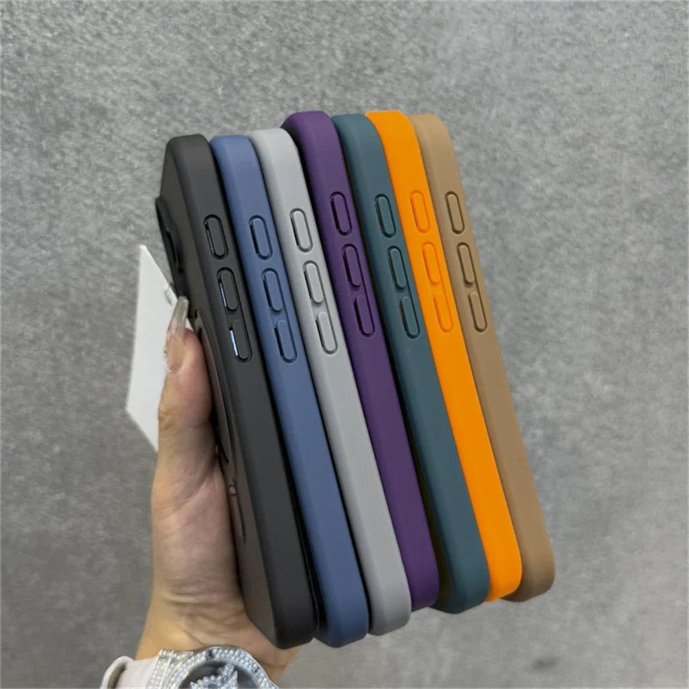 Colorful silicone phone cases.